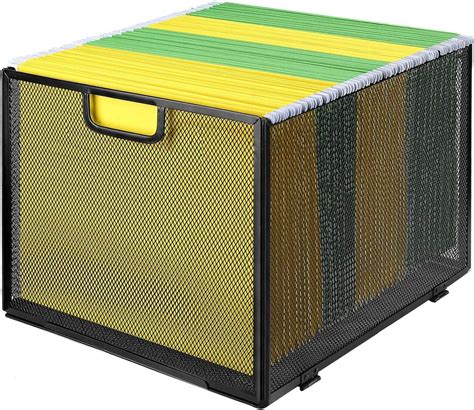 steel mesh filing cabinet|mesh hanging file box.